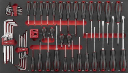 Chariot Jumbo noir a 8 tiroirs avec 610 outils (EVA)