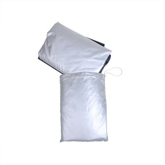 Housse de moto XL bleu/argent