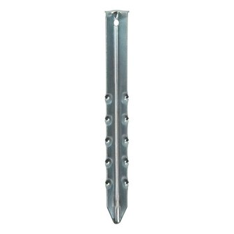Piquet de tente 30cm metal strie