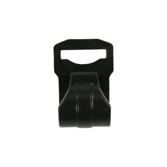 Clip de tente pour mat de tente 20-25mm avec fente noir