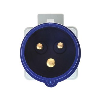 Adaptateur de prise CEE vers prise fran&ccedil;aise