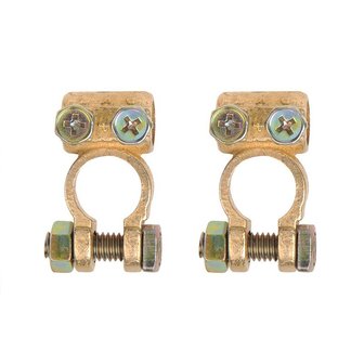 Jeu de pinces pour bornes de batterie (+) et (-) 35-50 mm