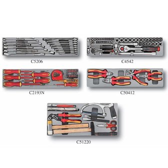 Coffre a outils a 5 niveaux avec outils 110pcs (isole) (S &amp; M)