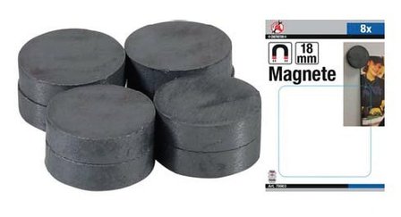 Magnet Set ceramique Dia 18 mm 8 pcs