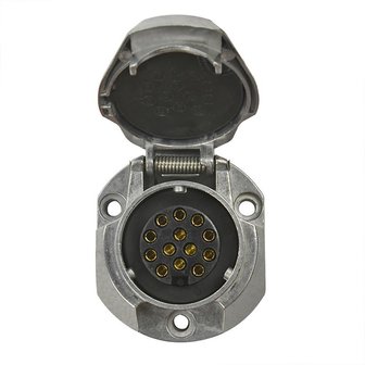 Prise metallique 13 broches type Jaeger sous blister