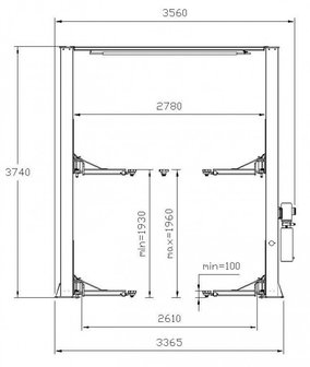 Pont 2 colonnes 4 t 230v