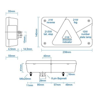 Feu arriere droit Aspock Multipoint V