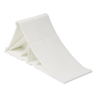 Cale de roue en plastique blanc incl. titulaire