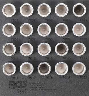 Jeu doutils pour ecrous antivol pour Volvo 20 pieces