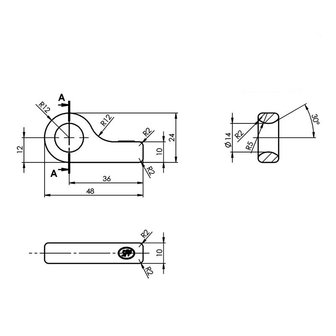 Contre-piece pour collier de serrage SPP Z-16A