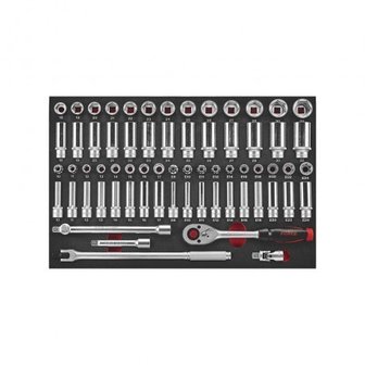 Chariot a outils noir a 8 tiroirs avec 512 outils (EVA)