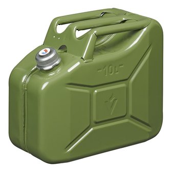 Jerrycan 5L metal vert avec bouchon vis magnetique