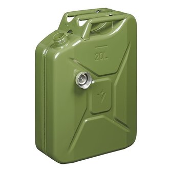 Bidon 20L metal vert avec bouchon a vis magnetique homologue UN-TuV/GS