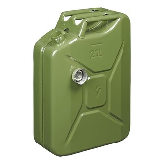 Jerrycan 5L metal vert avec bouchon vis magnetique