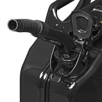 Beccuccio erogatore in metallo nero flessibile adatto per benzina gasolio