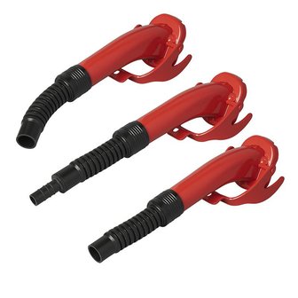 Bec verseur en metal rouge flexible adapte a l&#039;essence diesel