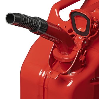 Bec verseur en metal rouge flexible adapte a l&#039;essence diesel