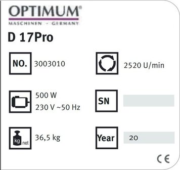 Perceuse d&#039;etabli diameter 16 mm