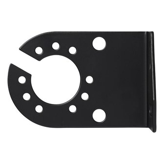 Support de douille metallique coude 8 x 5 cm