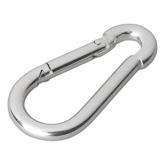 Mousqueton metal 6x60mm x10 pieces