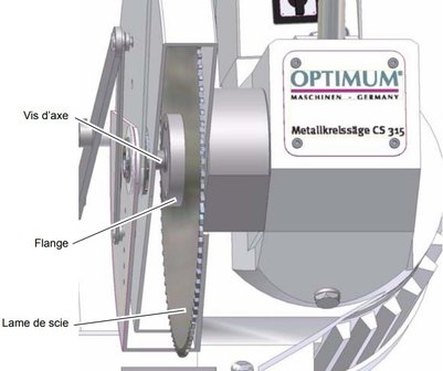 Tronconneuse diameter 315mm