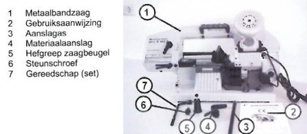 Scie ruban portable - descente hydraulique diameter 100mm