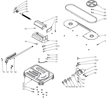 Scie ruban portable - vario diameter 125 mm, 1x230V