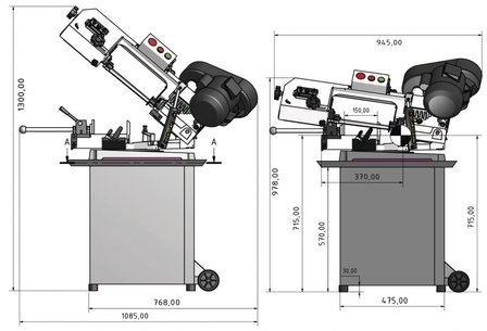 Scie ruban mobile diameter 128mm