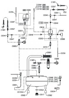 Compresseur silencieux 8 bars, 9 liter