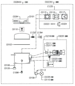 Compresseur silencieux 8 bars, 9 liter