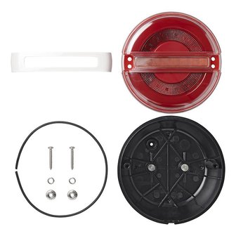 Feu arriere 3 fonctions LED 140 mm avec clignotant dynamique