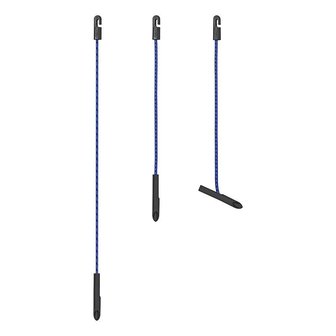 Tendeur de bache bleu 280mm - jeu de 4 pieces