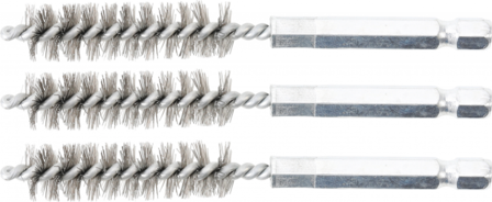 Brosse en acier 12 mm 6,3 mm (1/4) 3 pieces