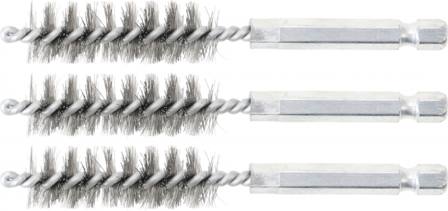 Brosse en acier 14 mm 6,3 mm (1/4) 3 pieces