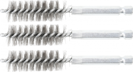 Brosse en acier 16 mm 6,3 mm (1/4) 3 pieces