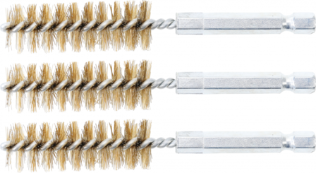 Brosse en laiton 16 mm 6,3 mm (1/4) 3 pieces