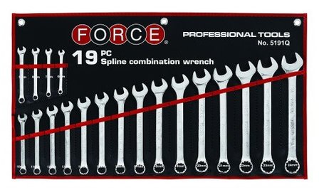 Cle combinee Spline 19pc