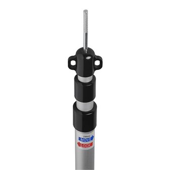 Mat de tente telescopique 3 pieces 93-230 cm - lot de 2 pieces