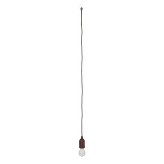Lampe retro motif en bois avec cordon 90cm