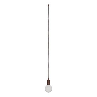Lampe retro XL motif bois avec cordon 90cm