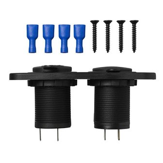 Kit d&#039;encastrement : prise DIN + port USB double type A 2x2100mA