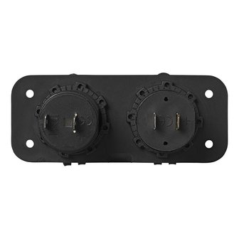 Kit d&#039;encastrement : prise DIN + port USB double type A 2x2100mA