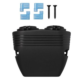 Kit de montage en saillie : prise DIN + port USB double type A 2x2100mA