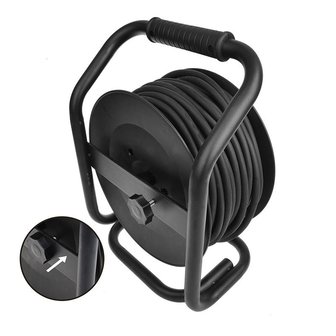 Enrouleur de cable CEE 25M 3x1,5mm&sup2; (2x Schuko + 1x CEE)