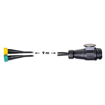 Jeu de cables 9M avec fiche 13 broches et 2 connecteurs 5 broches