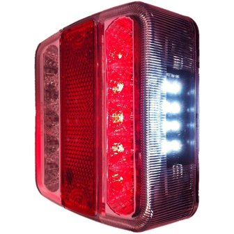 Feu arriere 4 fonctions 98x105mm 14LED avec EC 5 broches