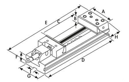 Etau de precision reglable