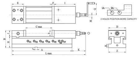 Pince mecanique-hydraulique pour machine euroline 100mm