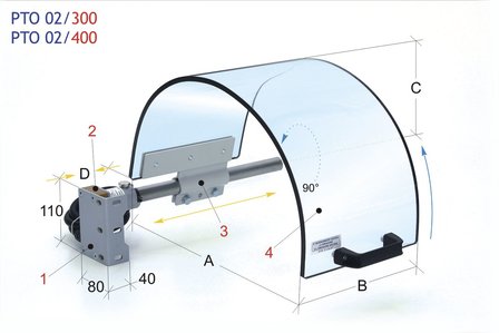 Protection de mandrin avec ecran monolithique diametre 400mm