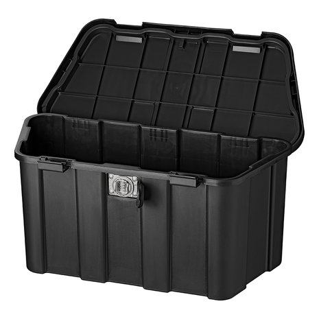 Coffre de rangement pour remorque en plastique 45L avec cadenas de combinaison de chiffres